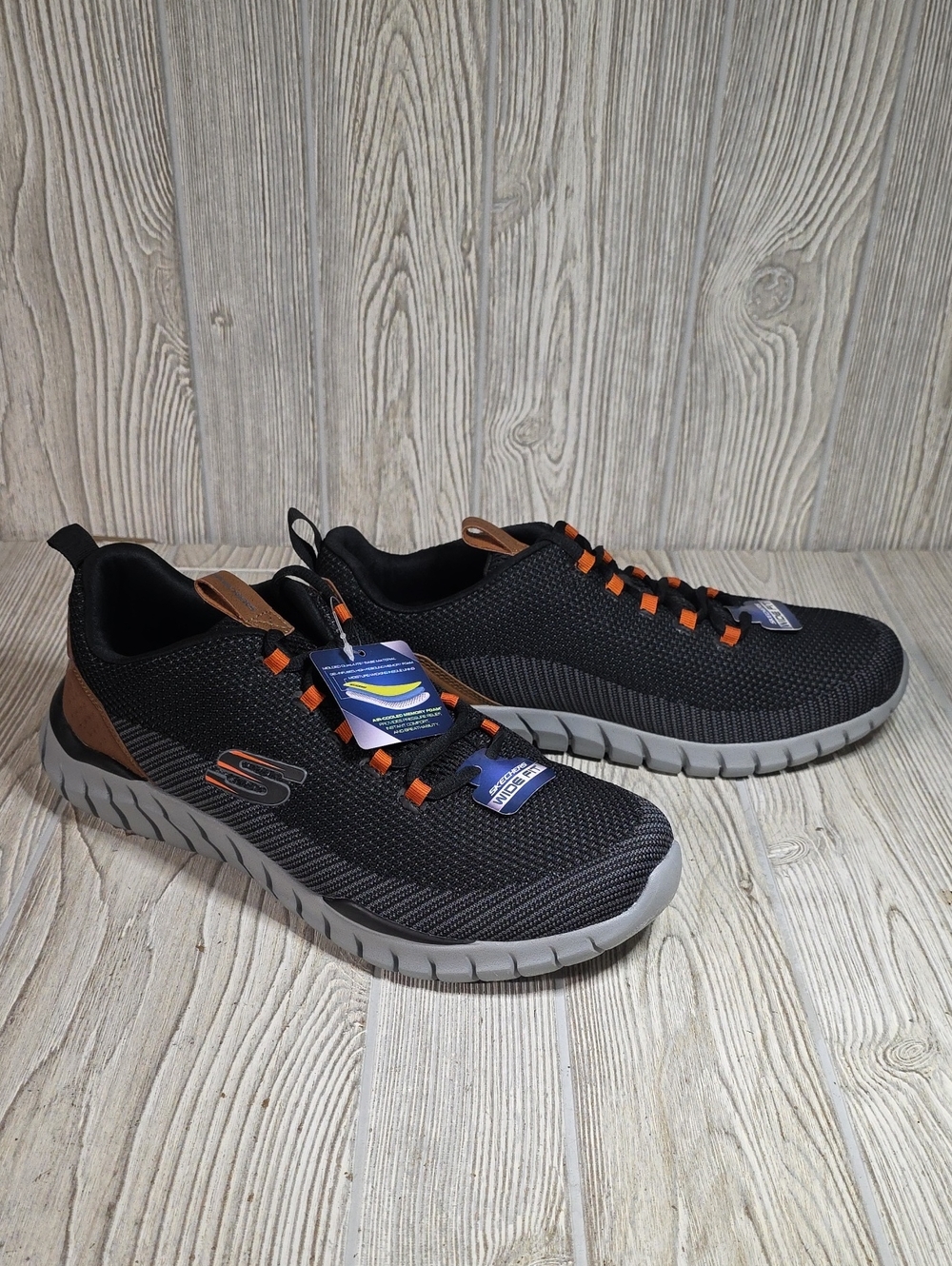 Skechers Wide Fit Overhaul-Landhedge Training Sneakers Mens Size 12 NWT
